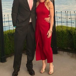 Iconic red BCBgeneration jumpsuit